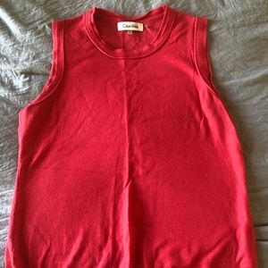 Calvin Klein sleeveless sweater top